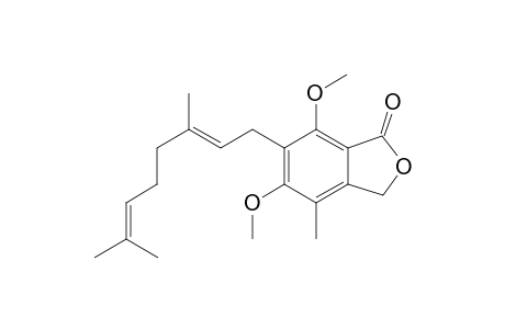 2-Geranyl-5,7-dimethoxy-4-methylphthalide