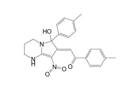 2-[6-Hydroxy-8-nitro-6-(4-methylphenyl)-1,2,3,4-tetrahydropyrrolo[1,2-a]pyrimidin-7(6H)-yliden]-1-(4-methylphenyl)-1-ethanone