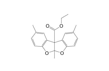 5a,10b-dihydro-2,5a,9-trimethylbenzofuro[2,3-b]benzofuran-10b-carboxylic acid, ethyl ester