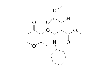 Dimethyl 2-((cyclohexylimino)(2-methyl-4-oxo-4H-pyran-3-yloxy) methyl)fumarate
