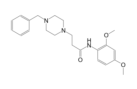 1-piperazinepropanamide, N-(2,4-dimethoxyphenyl)-4-(phenylmethyl)-