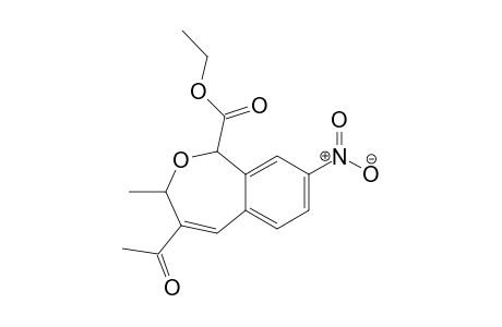 Ethyl 4-Acetyl-1,3-dihydro-3-methyl-8-nitro-2-benzoxepine-1-carboxylate