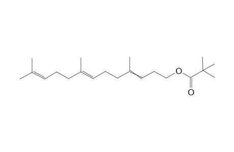 (7E)-4,8,12-trimethyltrideca-3,7,11-trien-1-yl pivalate