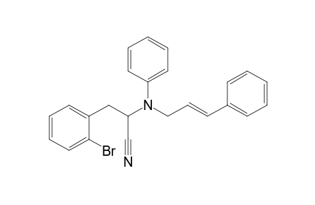 3-(2-bromophenyl)-2-(N-[(E)-3-phenylprop-2-enyl]anilino)propanenitrile