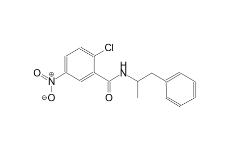 2-chloro-N-(1-methyl-2-phenylethyl)-5-nitrobenzamide