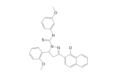 3-(1-HYDROXY-NAPHTHALEN-2-YL)-5-(2-METHOXYPHENYL)-N-(3-METHOXYPHENYL)-PYRAZOLINE-1-CARBOTHIOAMIDE