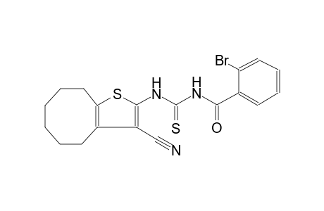 2-Bromanyl-N-[(3-cyano-4,5,6,7,8,9-hexahydrocycloocta[b]thiophen-2-yl)carbamothioyl]benzamide