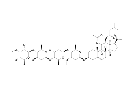 DREVOGENIN-A-3-O-3-O-METHYL-6-DEOXY-BETA-D-ALLOPYRANOSYL-(1->4)-BETA-D-OLEANDROPYRANOSYL-(1->4)-BETA-D-CYMAROPYRANOSYL-(1->4)-BETA-D-CYMAROPYRANOSIDE
