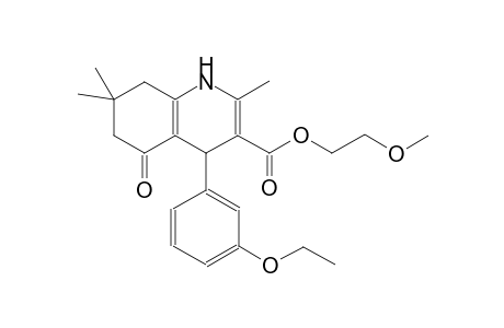 3-quinolinecarboxylic acid, 4-(3-ethoxyphenyl)-1,4,5,6,7,8-hexahydro-2,7,7-trimethyl-5-oxo-, 2-methoxyethyl ester