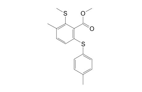 Methyl 3-methyl-2-methylsulfanyl-6-(4-tolylsulfanyl)-benzoate