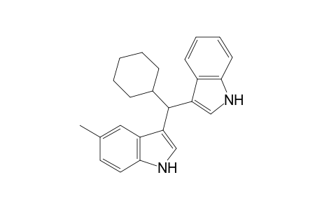 3-(cyclohexyl(1H-indol-3-yl)methyl)-5-methyl-1H-indole