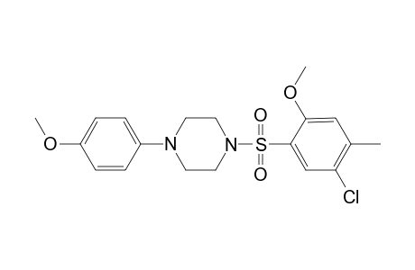 Piperazine, 1-[(5-chloro-2-methoxy-4-methylphenyl)sulfonyl]-4-(4-methoxyphenyl)-