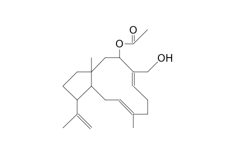 3R-Acetoxy-16-hydroxy-1S,11R,12S-dolabella-4(E),8(E),18-triene