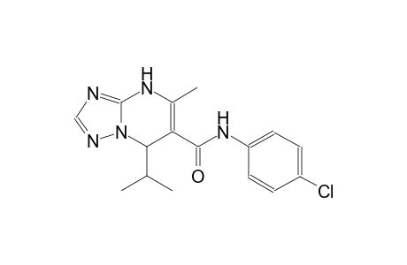 N-(4-chlorophenyl)-7-isopropyl-5-methyl-4,7-dihydro[1,2,4]triazolo[1,5-a]pyrimidine-6-carboxamide