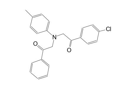 1-(4-chlorophenyl)-2-((2-oxo-2-phenylethyl)(p-tolyl)amino)ethan-1-one