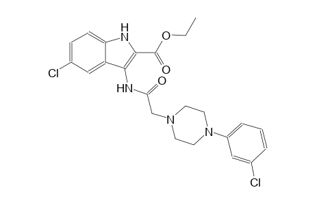 ethyl 5-chloro-3-({[4-(3-chlorophenyl)-1-piperazinyl]acetyl}amino)-1H-indole-2-carboxylate