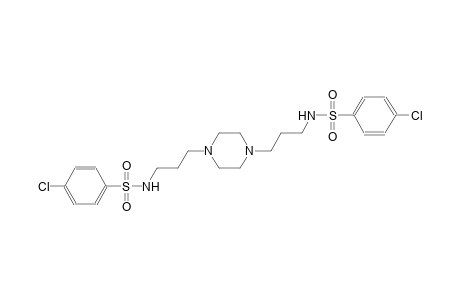 4-chloro-N-{3-[4-(3-{[(4-chlorophenyl)sulfonyl]amino}propyl)-1-piperazinyl]propyl}benzenesulfonamide