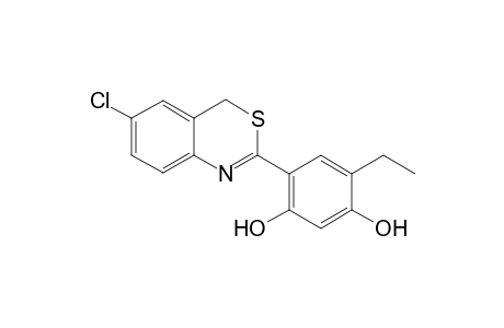 6-Chloro-2-(5-ethyl-2,4-dihydroxyphenyl)-4H-3,1-benzothiazine