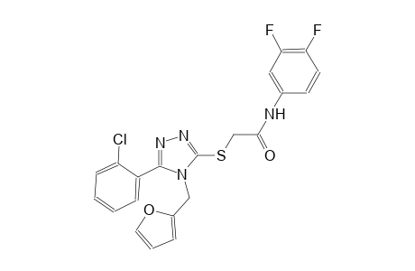 2-{[5-(2-chlorophenyl)-4-(2-furylmethyl)-4H-1,2,4-triazol-3-yl]sulfanyl}-N-(3,4-difluorophenyl)acetamide