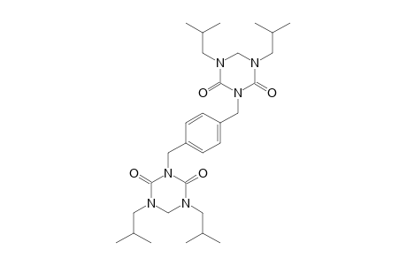 OMEGA,OMEGA'-BIS-(1,5-BIS-(2-METHYLPROPYL)-2,4-DIOXOHEXAHYDRO-1,3,5-TRIAZINYL)-1,4-DIMETHYLBENZENE