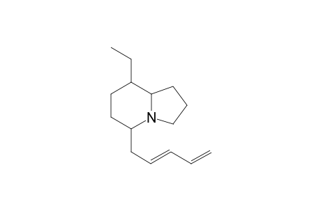 8-Ethyl-5-(2',4'-pentadien-1'-yl)-indolizidine