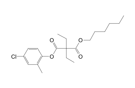 Diethylmalonic acid, 4-chloro-2-methylphenyl hexyl ester