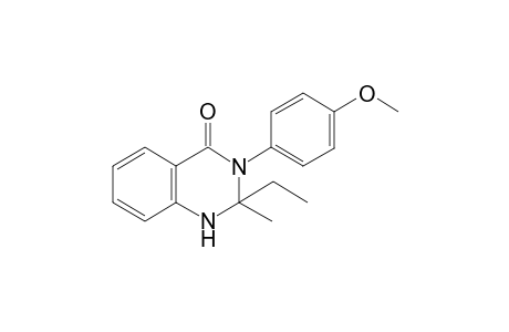 Quinazolin-4(1H)-one, 2,3-dihydro-2-ethyl-3-(4-methoxyphenyl)-2-methyl-