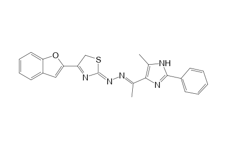 4-(Benzofuran-2-yl)-2-{[1-(5-methyl-2-phenyl-1H-imidazol-4-yl)ethylidene]hydrazono}-2,5-dihydrothiazole