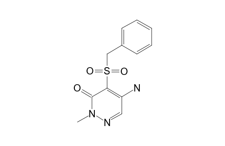 5-AMINO-4-BENZYLSULFONYL-2-METHYL-3(2H)-PYRIDAZINONE