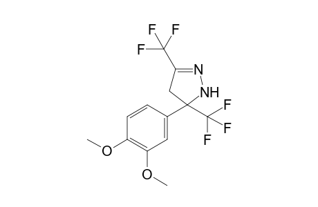 5-(3,4-Dimethoxyphenyl)-3,5-bis(trifluoromethyl)-4,5-dihydro-1H-pyrazole