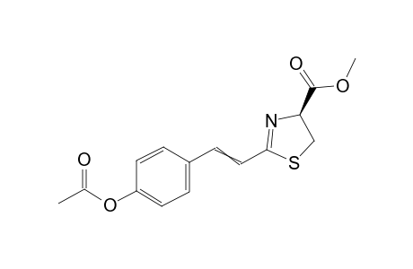 (S)-methyl 2-(4-acetoxystyryl)-4,5-dihydrothiazole-4-carboxylate