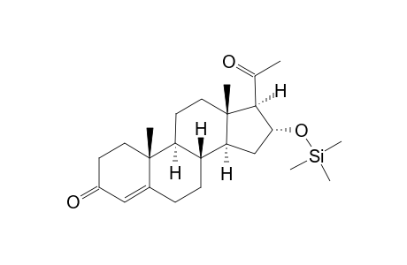 Trimethylsilyl ether of 4-Pregnene-16.alpha.-ol-3,20-one