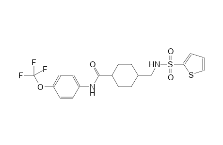 4-{[(2-thienylsulfonyl)amino]methyl}-N-[4-(trifluoromethoxy)phenyl]cyclohexanecarboxamide