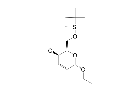 ETHYL-6-O-(TERT.-BUTYLDIMETHYLSILYL)-2,3-DIDEOXY-ALPHA-D-THREO-HEX-2-ENOPYRANOSIDE