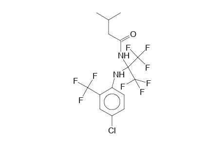 2-[4-Chloro-2-(trifluoromethyl)anilino]-1,1,1,3,3,3-hexafluoro-2-isovaleramidopropane