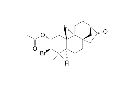 17-Norkauran-16-one, 2-(acetyloxy)-3-bromo-, (2.alpha.,3.beta.)-