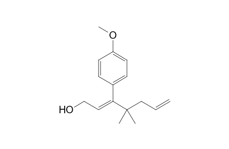 (2Z)-3-(4-methoxyphenyl)-4,4-dimethyl-1-hepta-2,6-dienol