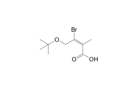 (E)-3-Bromo-2-(t-butoxy)-2-methyl-2-butenoic acid