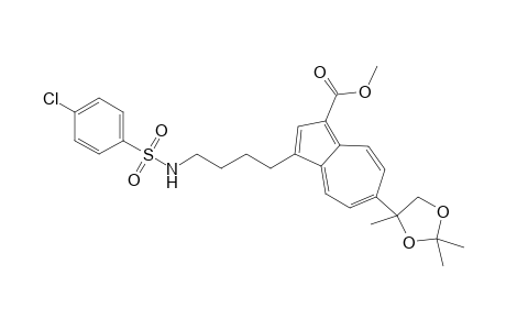 Methyl 3-[4-(4-chlorobenzenesuifonylamino)butyl]-6-(2,2,4-trimethyl-1,3-dioxolane-4-yl)azulene-1-carboxylate