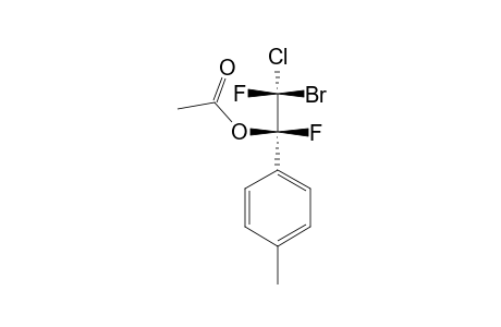 (R,S)-1-(PARA-METHYLPHENYL)-1-ACETOXY-2-BROMO-2-CHLORO-1,2-DIFLUOROETHANE
