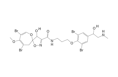 8,10-dibromo-N-[3-[2,6-dibromo-4-(1-hydroxy-2-methylaminoethyl)phenoxy]propyl]-4-hydroxy-9-methoxy-1,6-dioxa-2-azaspiro[4.6]undeca-2,7,9-triene-3-carboxamide
