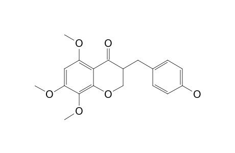 5,7,8-TRIMETHOXY-3-(4'-HYDROXYBENZYL)-4-CHROMANONE