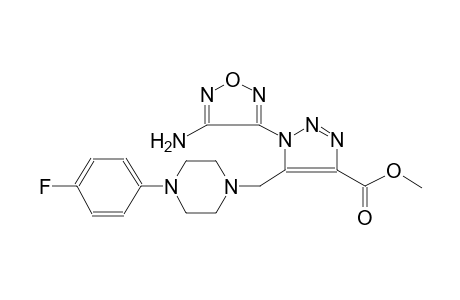1H-1,2,3-triazole-4-carboxylic acid, 1-(4-amino-1,2,5-oxadiazol-3-yl)-5-[[4-(4-fluorophenyl)-1-piperazinyl]methyl]-, methyl ester