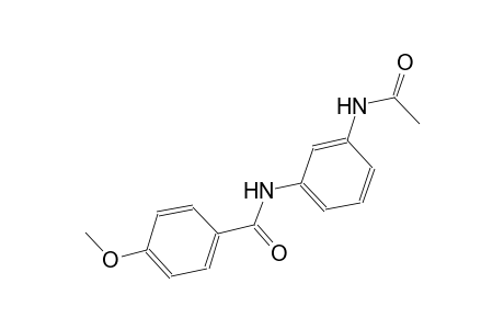 N-[3-(acetylamino)phenyl]-4-methoxybenzamide