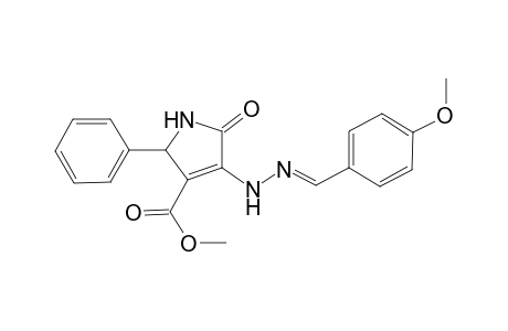 Methyl 2,5-Dihydro-4-[ (2E)-2-(4-methoxybenzylidene)hydrazinyl]-5-oxo-2-phenyl-1H-pyrrole-3-carboxylate