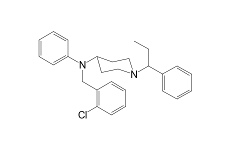 N-(2-Chlorobenzyl)-N-phenyl-1-(1-phenylpropan-1-yl)piperidin-4-amine