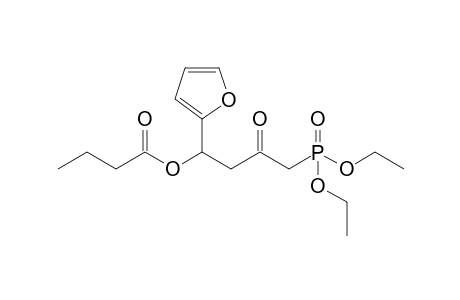 Diethyl 4-butyryloxy-2-oxo-4-(2-furyl)butylphosphonate
