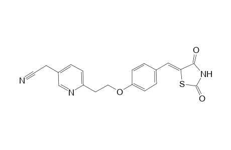 2-[6-[2-[4-[(Z)-(2,4-diketothiazolidin-5-ylidene)methyl]phenoxy]ethyl]-3-pyridyl]acetonitrile