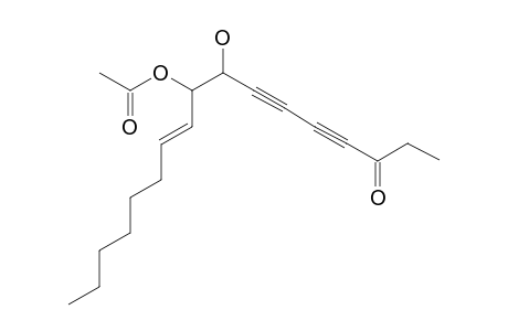 (E)-FALCARINDIOLONE-9-ACETATE;(E)-8,9-DIHYDROXY-3-KETO-HEPTADECA-10-EN-4,6-DIYN-9-ACETATE