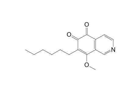 8-Methoxy-7-hexyl-5,6-isoquinolinedione